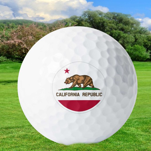 Balles De Golf California Golf Balls, drapeau de l'état / Patriot (Créateur téléchargé)