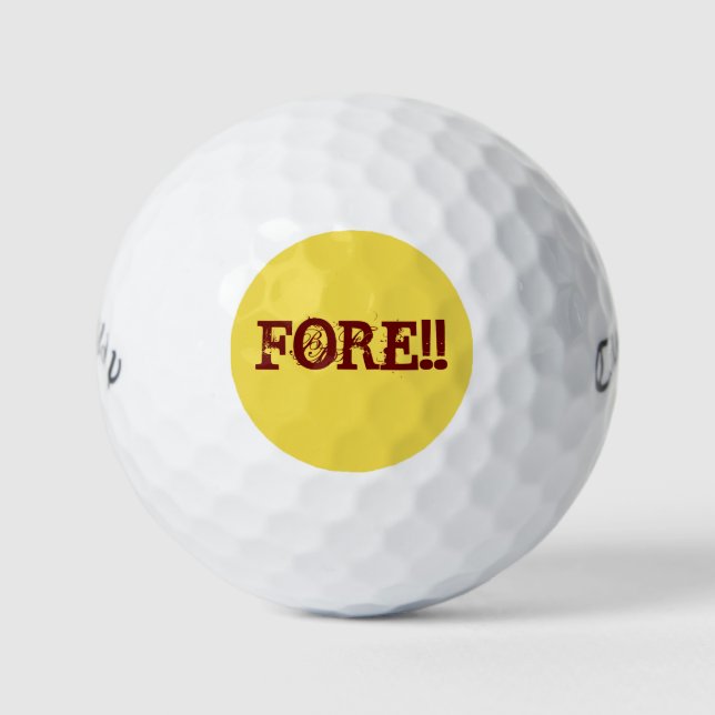 Balles De Golf Callaway Golf Warbird Golfballs-Alerte précoce (Devant)