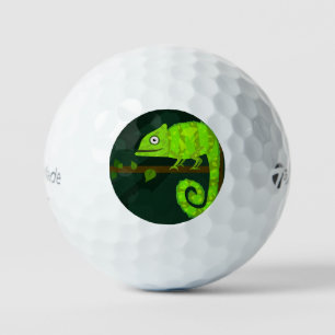 Balles De Golf Caméléon vert mignon