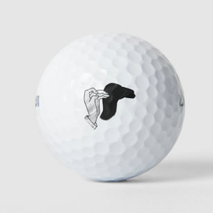 Balles De Golf Camion Silhouette à la main