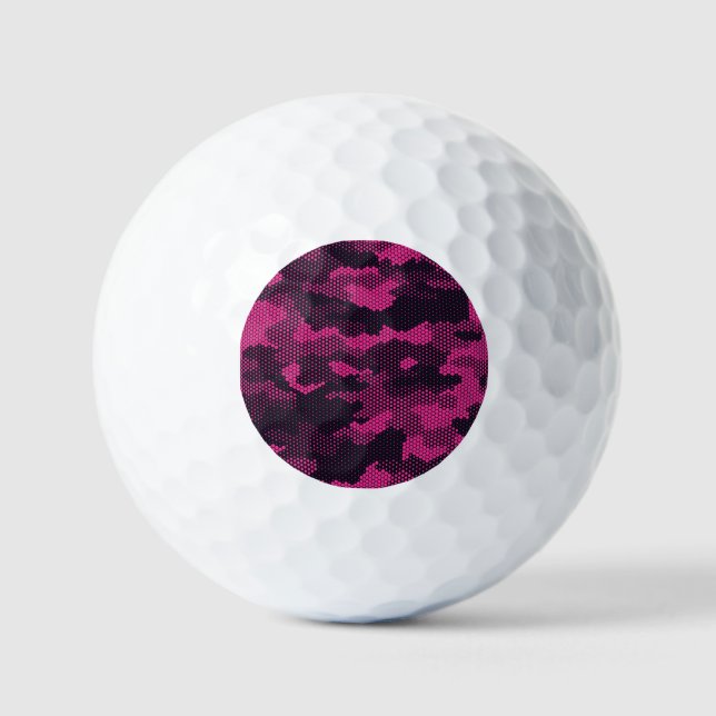 Balles De Golf Camouflage hexagonal, texture militaire arrière -  (Recto)