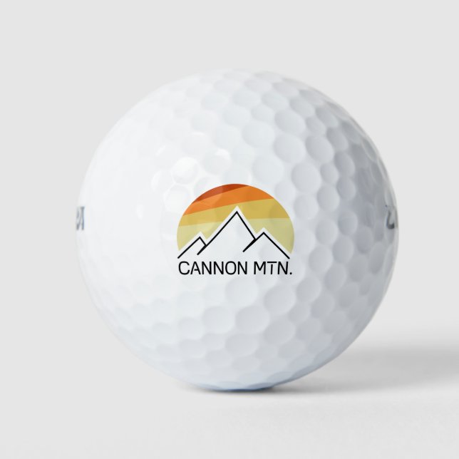 Balles De Golf Cannon Mountain New Hampshire Retro (Devant)