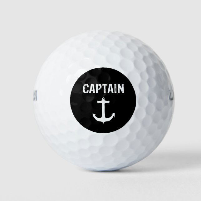 Balles De Golf Capitaine, capitaine de navire (Devant)