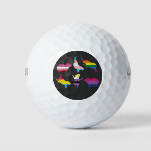 Balles De Golf Capybara LGBTQ Rainbow Water Pig Transgenre Pride