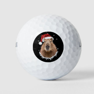 Balles De Golf Capybara Noël drôle 
