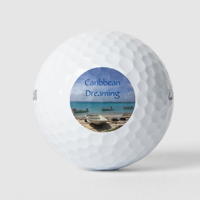 Balles De Golf Caraïbes Dream Bonaire Bateaux de pêche Océan (Devant)
