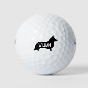 Balles De Golf Cardigan Welsh Corgi Silhouette