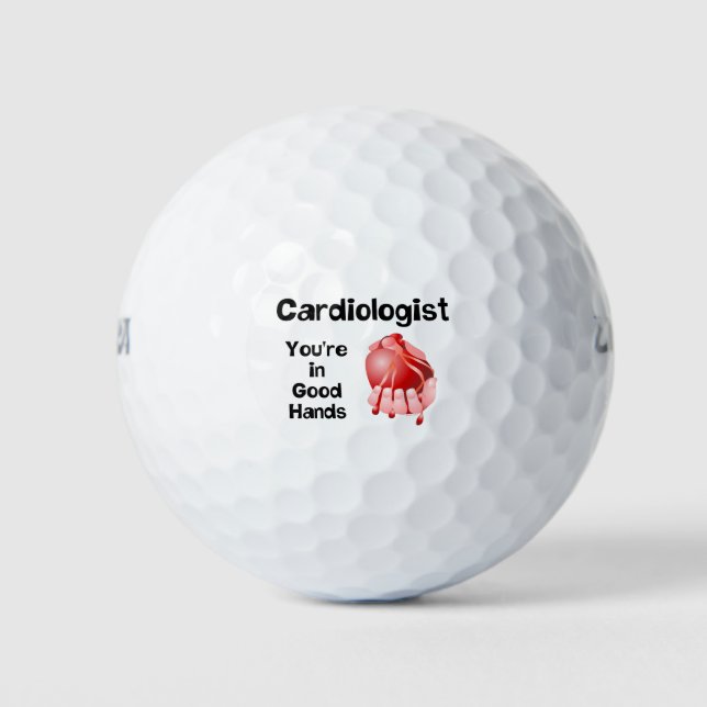 Balles De Golf Cardiologue Bonne Main (Devant)