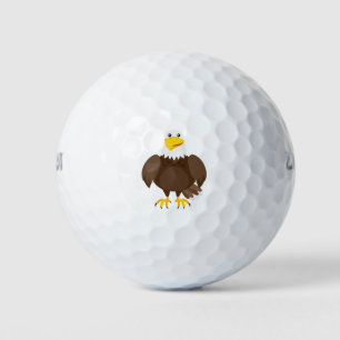 Balles De Golf Caricature d'aigle