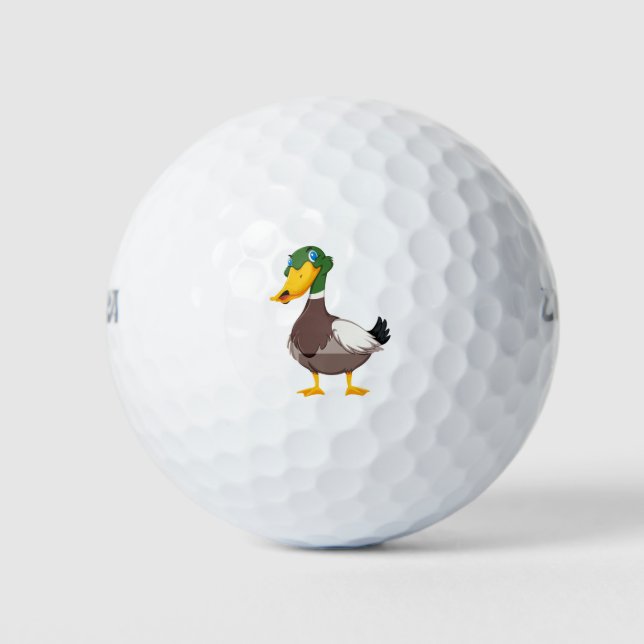 Balles De Golf Caricature de canard mou (Devant)
