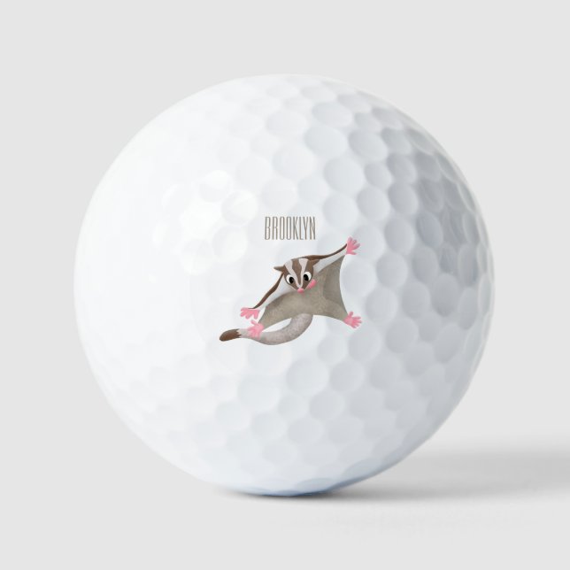 Balles De Golf Caricature de planeur de sucre joyeux (Recto)