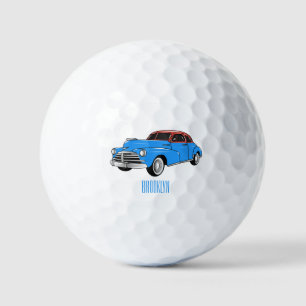 Balles De Golf Caricature de voiture classique 1948