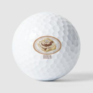 Balles De Golf Caricature en rouleau de cannelle