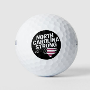 Balles De Golf Caroline Du Nord Forte Avec Le Drapeau NC State Et