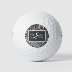 Balles De Golf Carreaux de mosaïque Snakeskin Motif Élégant Monog