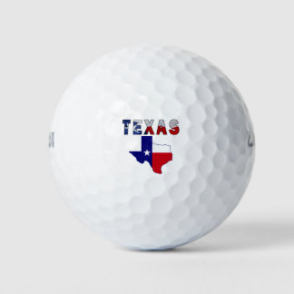 Balles De Golf Carte des drapeaux avec le Texas
