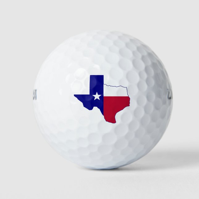 Balles De Golf Carte du drapeau du Texas (Devant)
