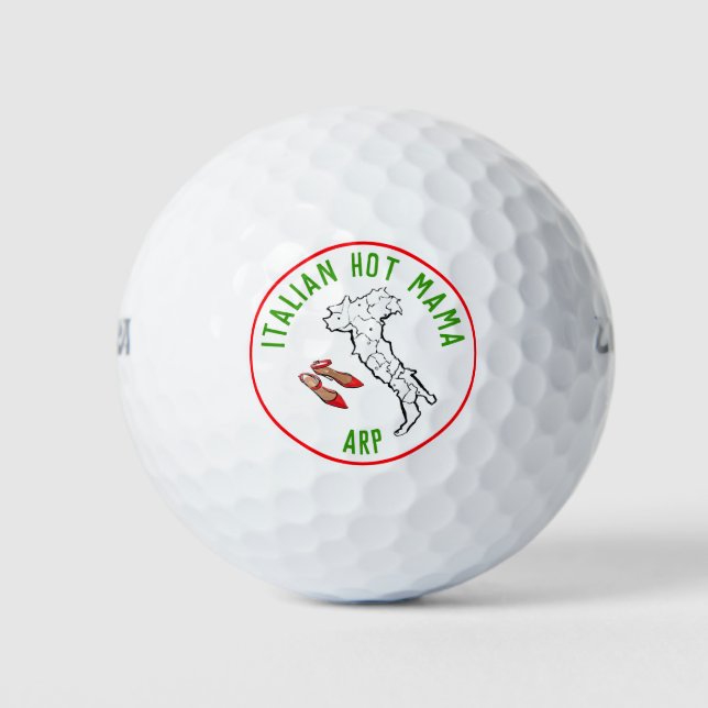 Balles De Golf *~* Carte italienne Hot MAMA Italia Italie (Devant)