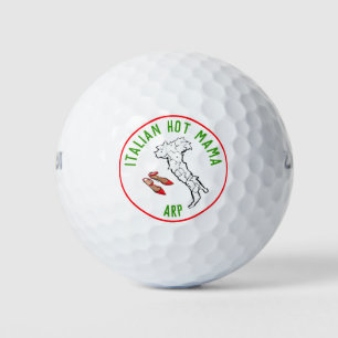 Balles De Golf *~* Carte italienne Hot MAMA Italie