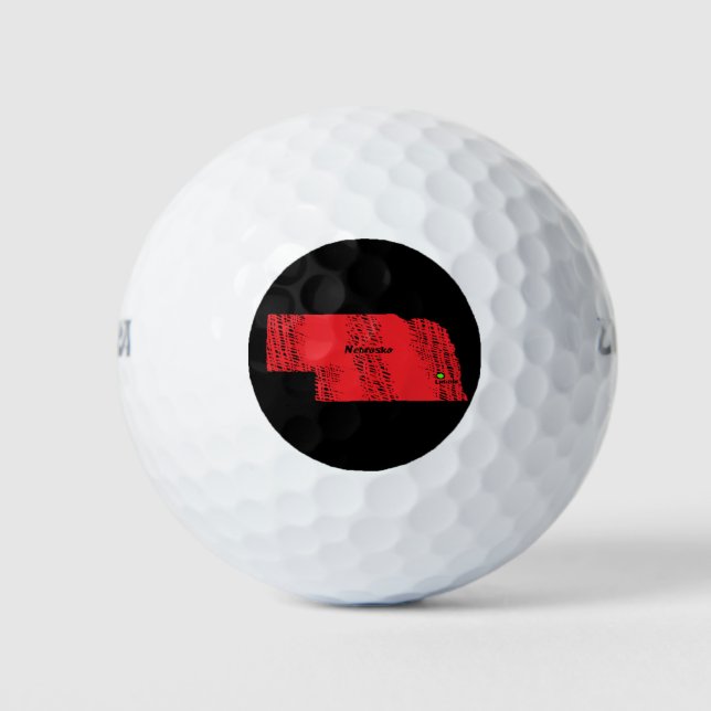 BALLES DE GOLF CARTE NEBRASKA (Devant)