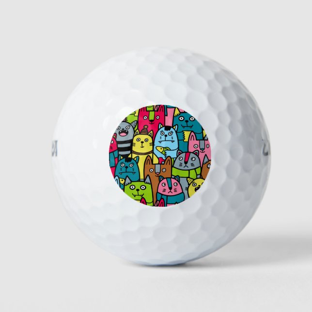 Balles De Golf Cat et kitten (Devant)