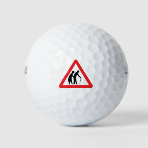 Balles De Golf CAUTION Personnes ÂGÉES - VOYAGE UK