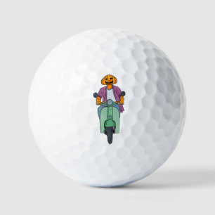 Balles De Golf Cavalier Citrouille sur Scooter Menthe