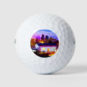 Balles De Golf Centre-ville de Kansas City Missouri Skyline