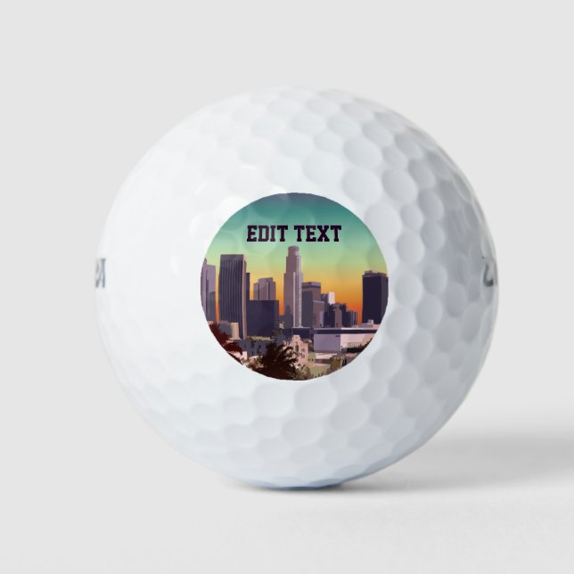 Balles De Golf Centre-ville de Los Angeles - Image personnalisabl (Devant)