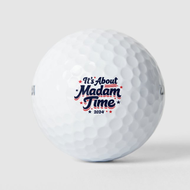 Balles De Golf C'est à propos de Madame Time Kamala Harris Ekecti (Devant)