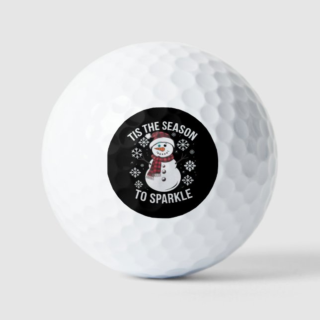 Balles De Golf C'Est La Saison Pour Éclater Le Cadeau De Noël (Recto)