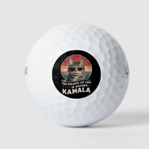 Balles De Golf Cette dame de chats sans enfants vote Kamala