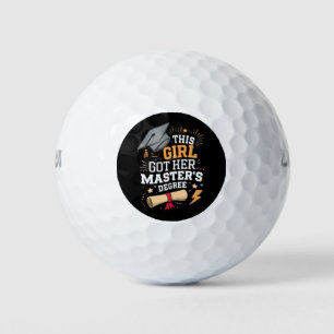 Balles De Golf Cette fille a obtenu son diplôme de master