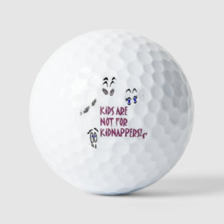 BALLES DE GOLF CHAÎNE DE CLÉS KIDS ARE NOT FOR KIDNAPPERS (DOS RO