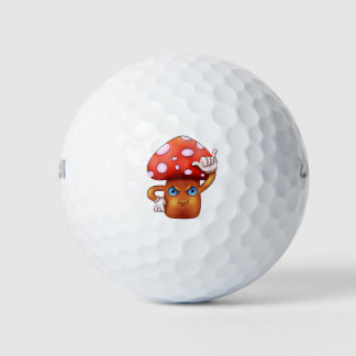 Balles De Golf Champignons mignons en colère