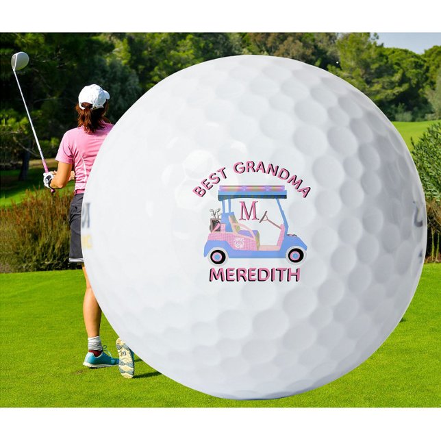 Balles De Golf Charming Fem Golf Panier Meilleur grand nom Monogr (Créateur téléchargé)