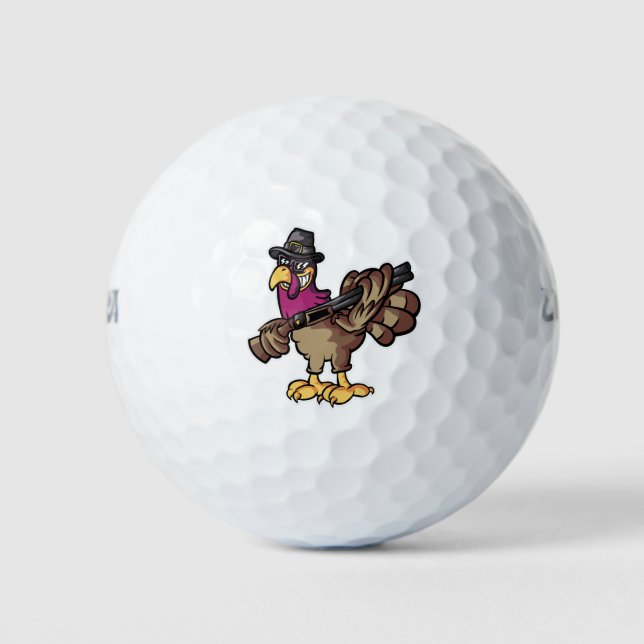 Balles De Golf Chasse à la Turquie d'action de grâces (Devant)