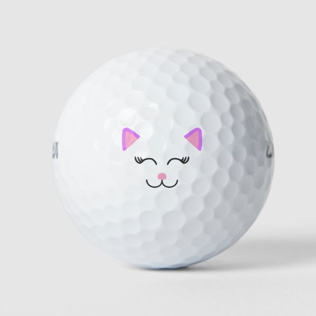 Balles De Golf Chat chaton rose (Devant)