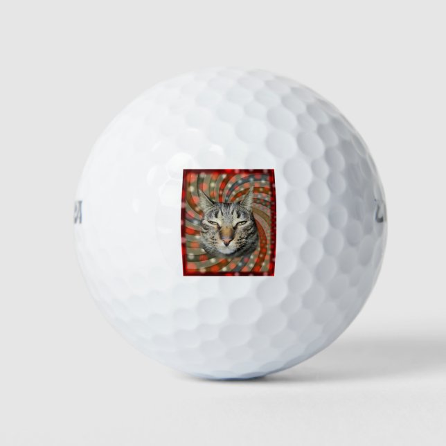 Balles De Golf Chat cool - VOUS ACCEPTEZ Votre Cadeau ! (Devant)