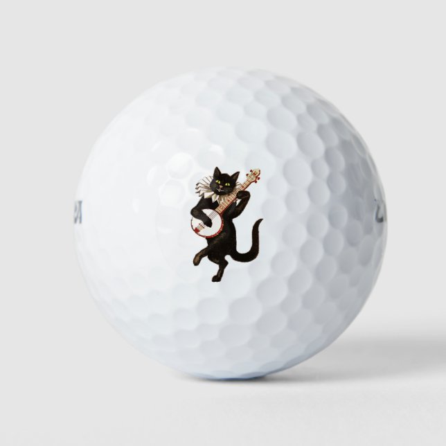 Balles De Golf Chat jouant à Banjo Thunder_Cove (Devant)