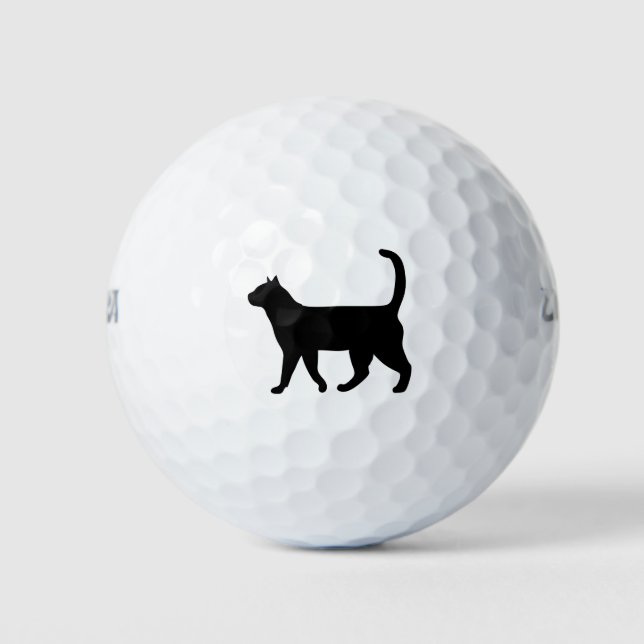 Balles De Golf Chat noir (Devant)