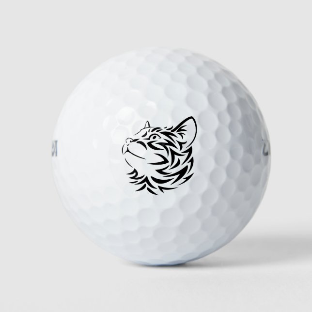Balles De Golf chat noir (Devant)