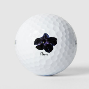 Balles De Golf Chat noir Petunia Boules de golf personnalisées