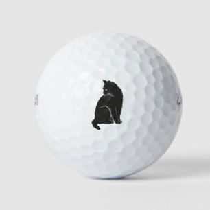Balles De Golf Chat Shadow Silhouette Animal noir