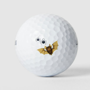 Balles De Golf Chauve-souris d'Halloween et araignées