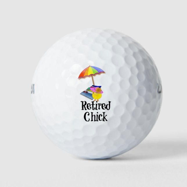 Balles De Golf Chick à la retraite, oh si mignon ! (Devant)