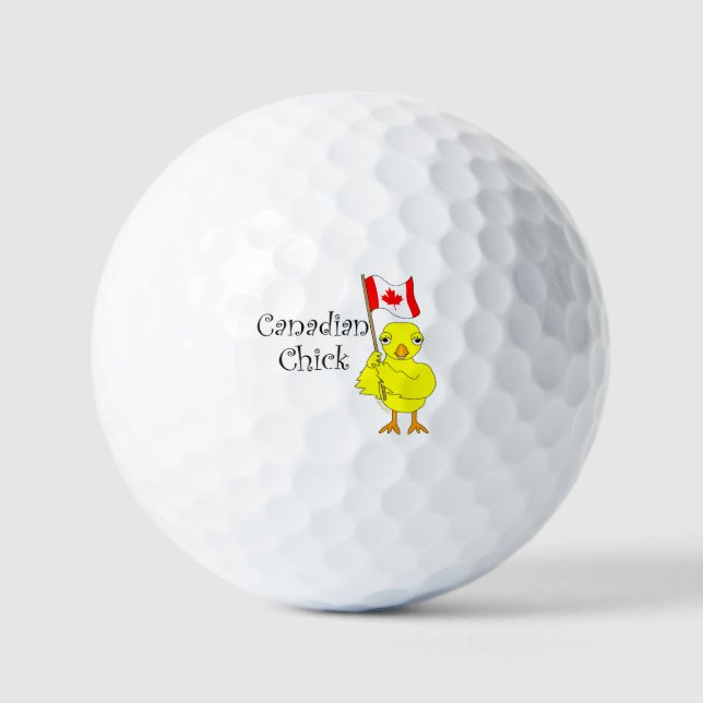 Balles De Golf Chick canadien (Recto)