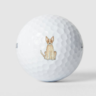 Balles De Golf Chien de bétail australien Red Heeler Golf Balls