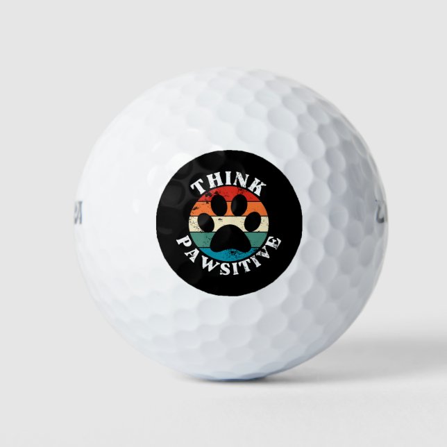 Balles De Golf Chien Paw Pawsitive (Devant)