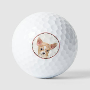 Balles De Golf Chihuahua Peinture - Cute Original Chien Art